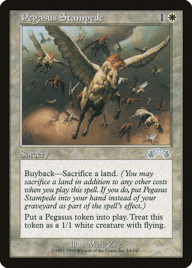 Pegasus Stampede [Exodus] Magic: The Gathering