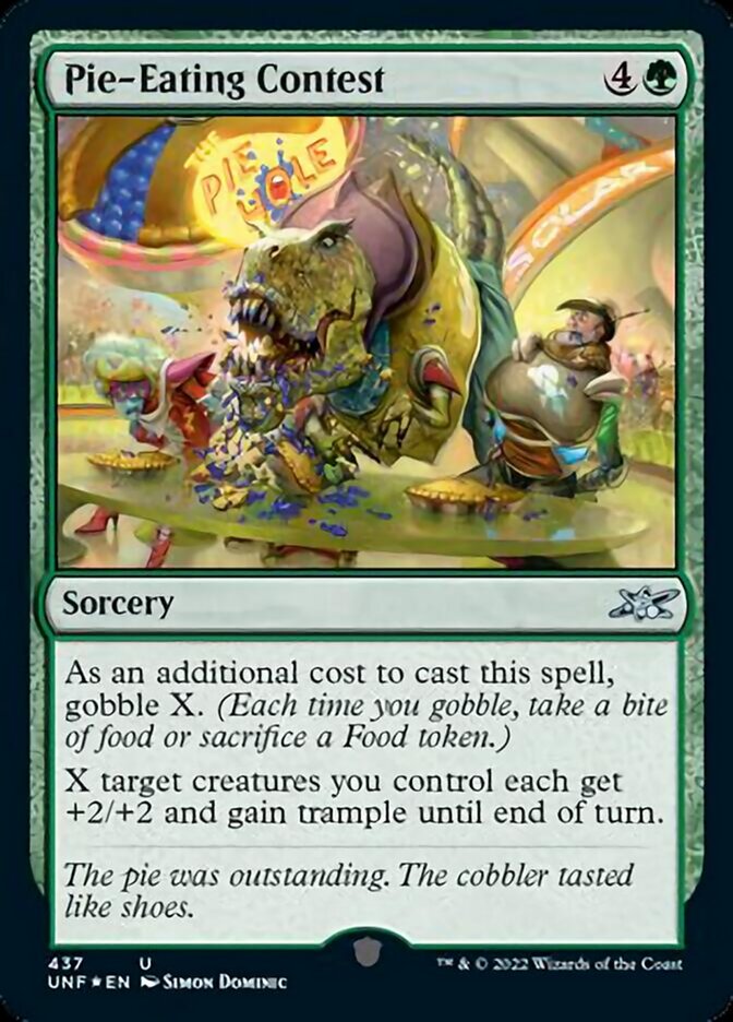 Pie-Eating Contest (Galaxy Foil) [Unfinity] Magic: The Gathering