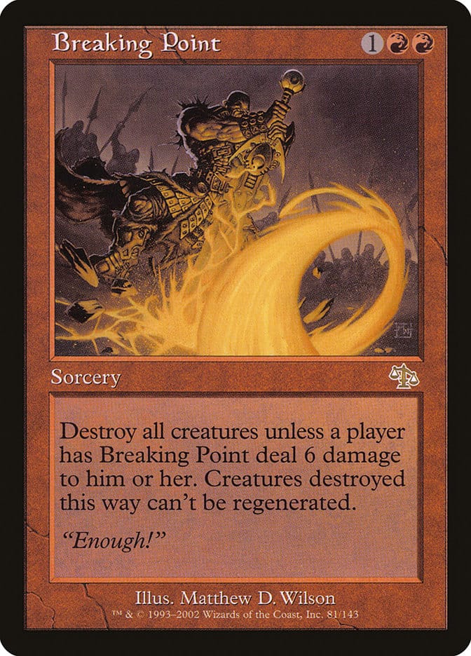 Breaking Point [Judgment] Magic: The Gathering