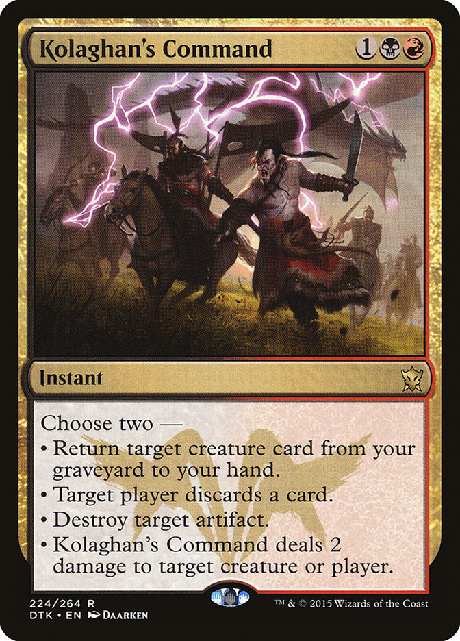 Kolaghan's Command [Dragons of Tarkir] Magic: The Gathering