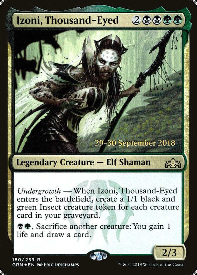 Izoni, Thousand-Eyed [Guilds of Ravnica Prerelease Promos] Magic: The Gathering