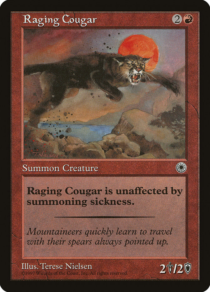 Raging Cougar [Portal] Magic: The Gathering