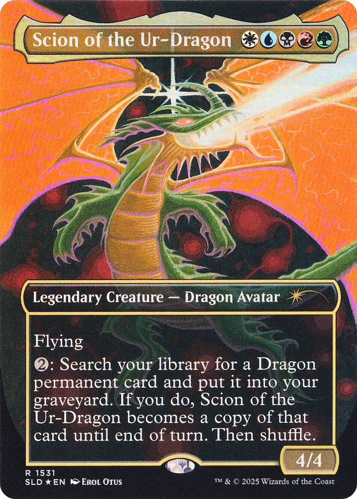 Scion of the Ur-Dragon (Rainbow Foil) [Secret Lair Drop Series] Magic: The Gathering