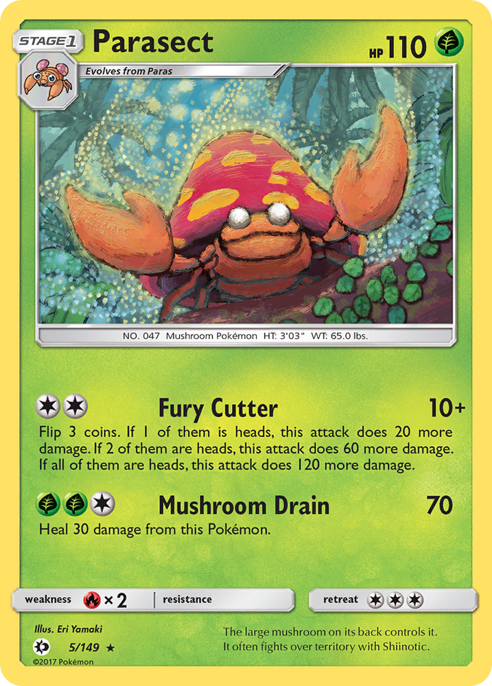 Parasect (5/149) [Sun & Moon: Base Set] Pokémon