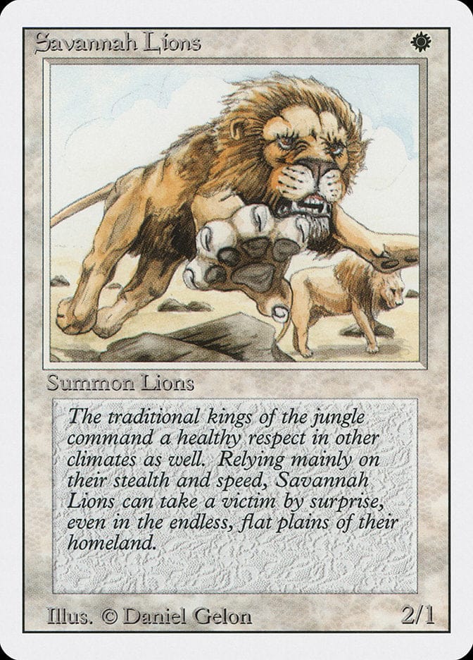 Savannah Lions [Revised Edition] Magic: The Gathering