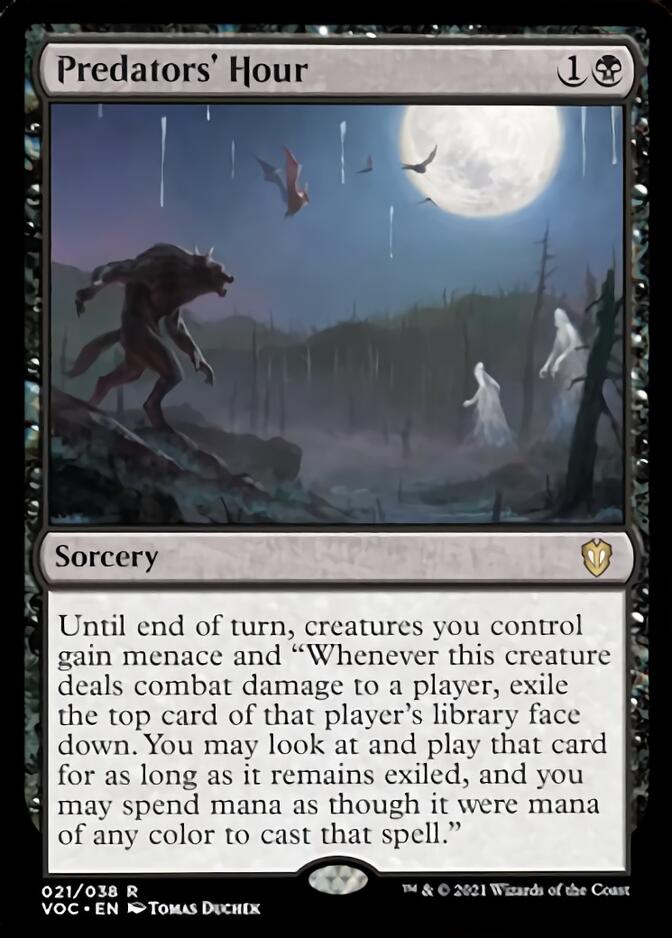 Predators' Hour [Innistrad: Crimson Vow Commander] Magic: The Gathering