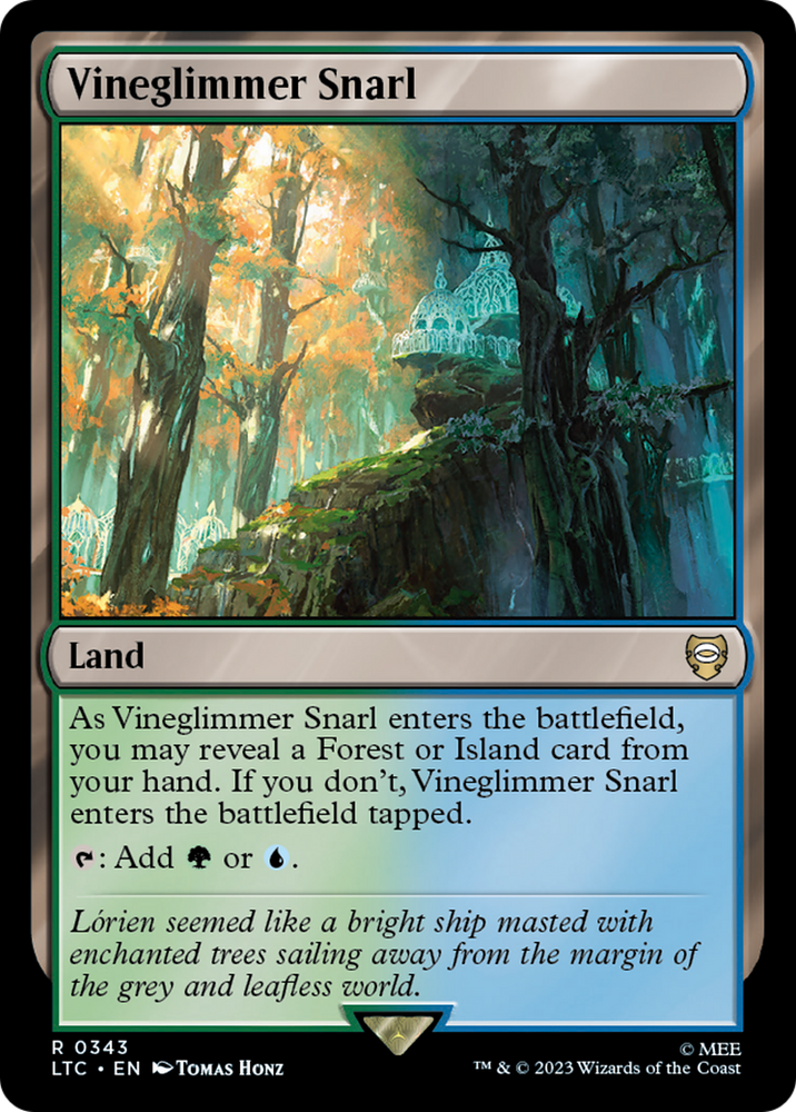 Vineglimmer Snarl [The Lord of the Rings: Tales of Middle-Earth Commander] Magic: The Gathering