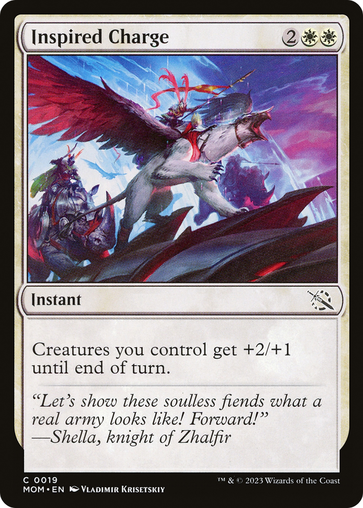 Inspired Charge [March of the Machine] Magic: The Gathering