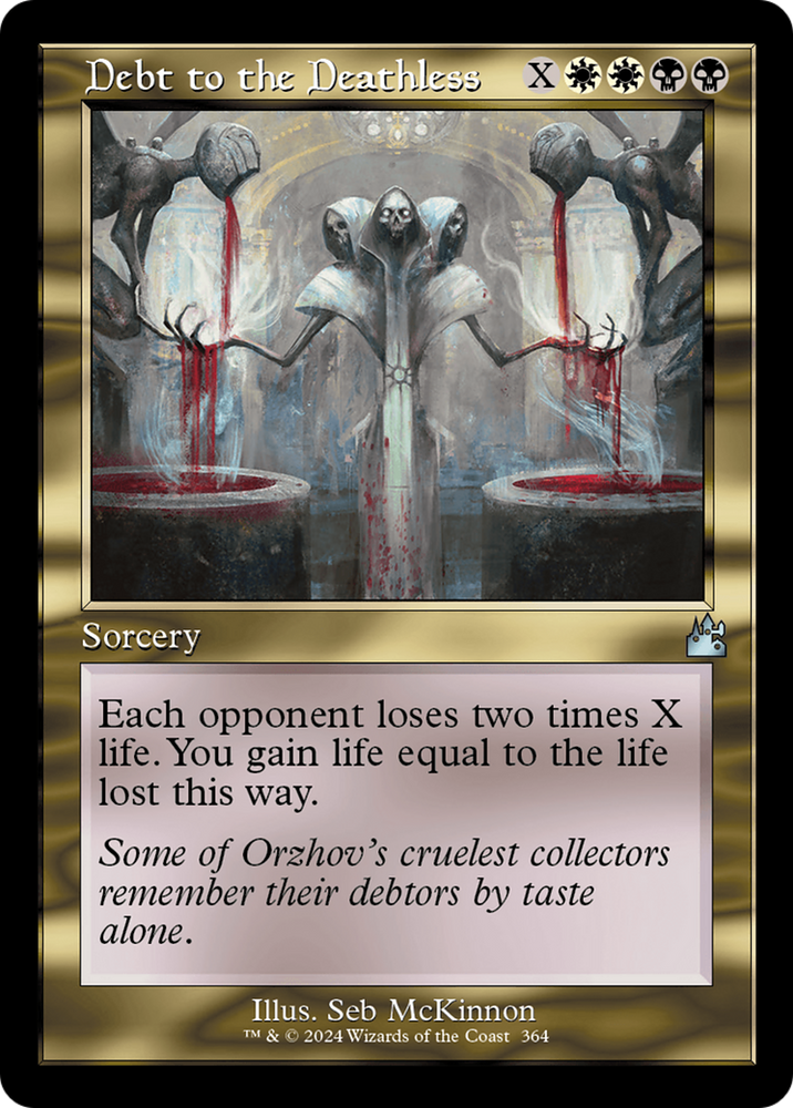 Debt to the Deathless (Retro Frame) [Ravnica Remastered] Magic: The Gathering
