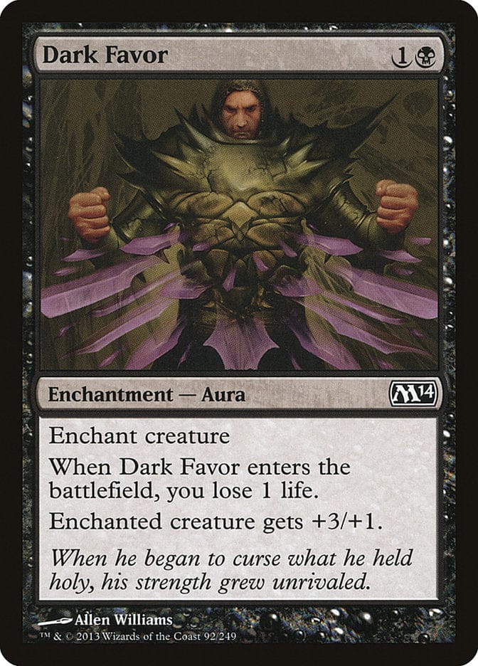 Dark Favor [Magic 2014] Magic: The Gathering