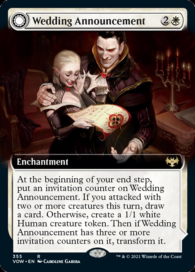 Wedding Announcement // Wedding Festivity (Extended Art) [Innistrad: Crimson Vow] Magic: The Gathering