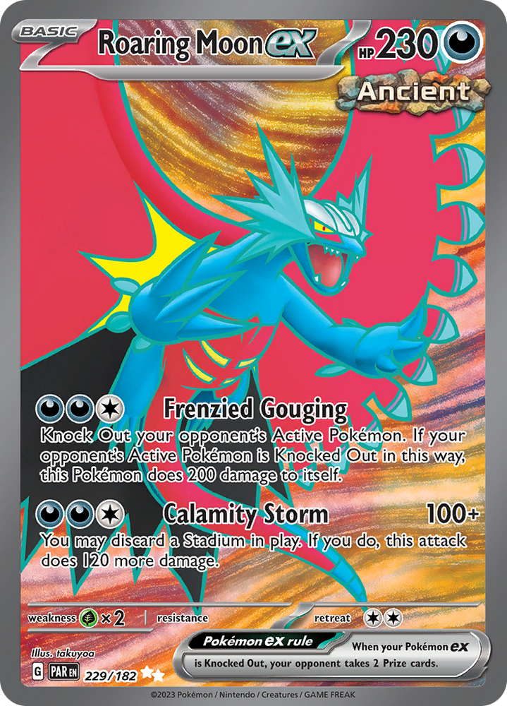 Roaring Moon ex (229/182) [Scarlet & Violet: Paradox Rift] Pokémon