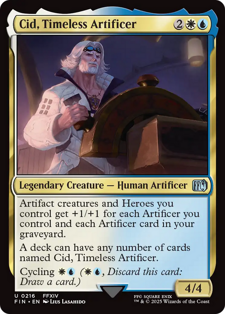 Cid, Timeless Artificer (0216) [FINAL FANTASY] Magic: The Gathering