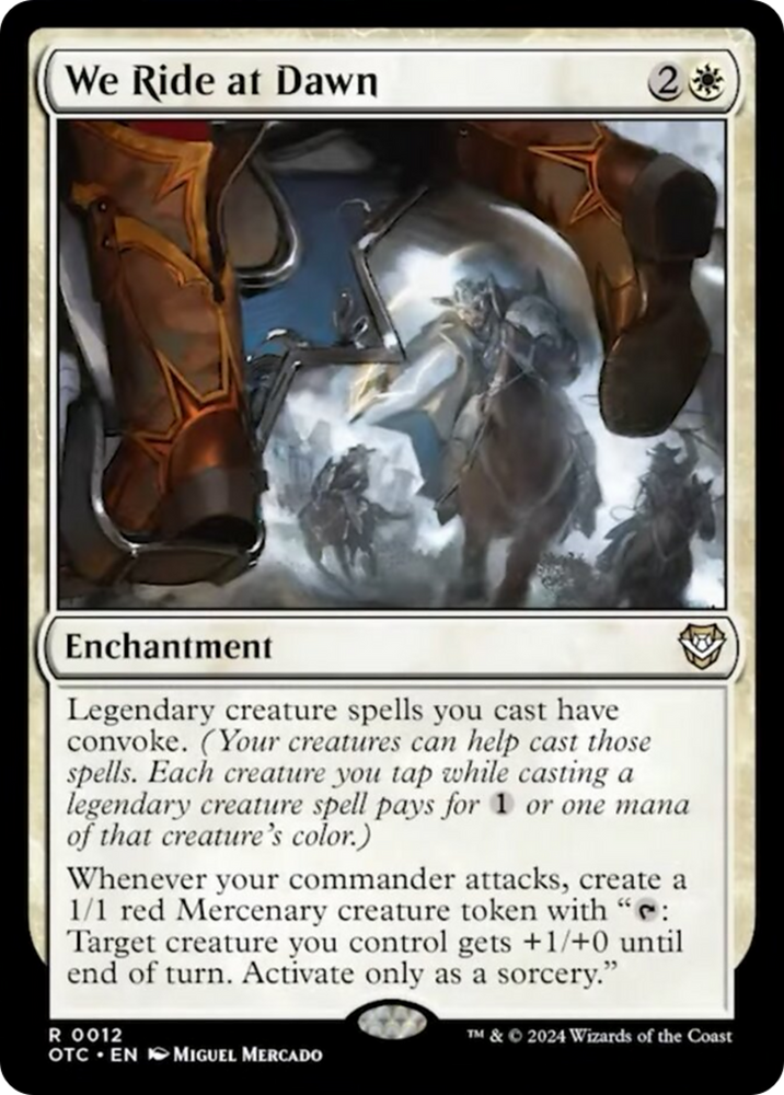 We Ride at Dawn [Outlaws of Thunder Junction Commander] Magic: The Gathering