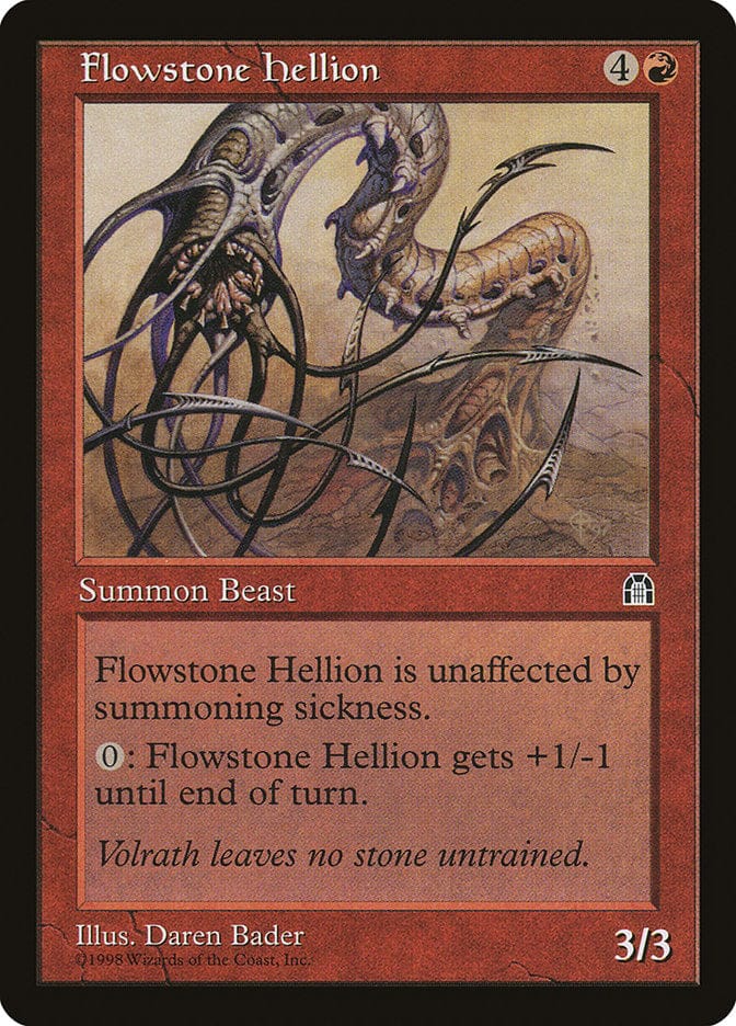 Flowstone Hellion [Stronghold] Magic: The Gathering