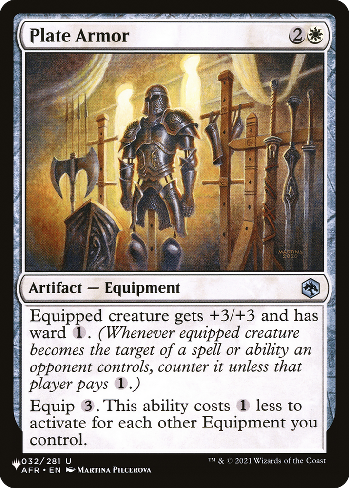 Plate Armor [The List] Magic: The Gathering