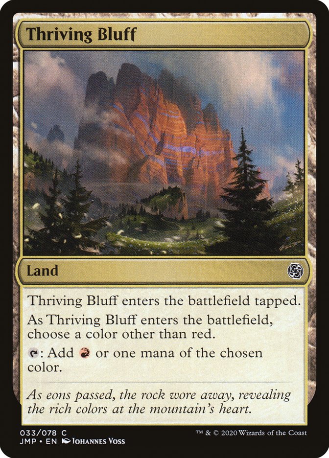 Thriving Bluff [Jumpstart] Magic: The Gathering