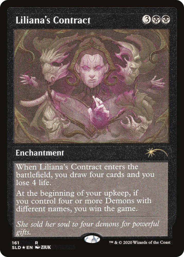 Liliana's Contract (Foil Etched) [Secret Lair Drop Series] Magic: The Gathering