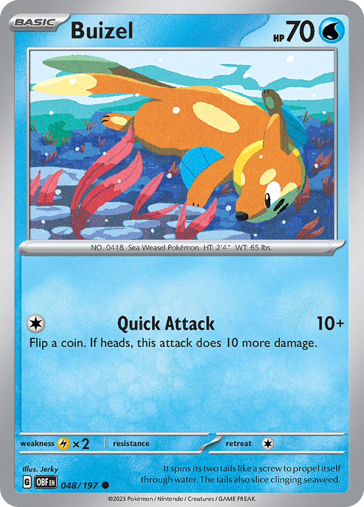 Buizel (048/197) [Scarlet & Violet: Obsidian Flames] Pokémon