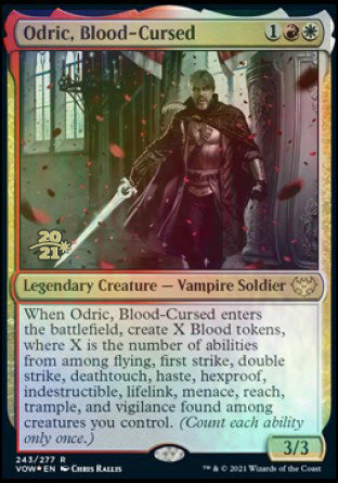 Odric, Blood-Cursed [Innistrad: Crimson Vow Prerelease Promos] Magic: The Gathering