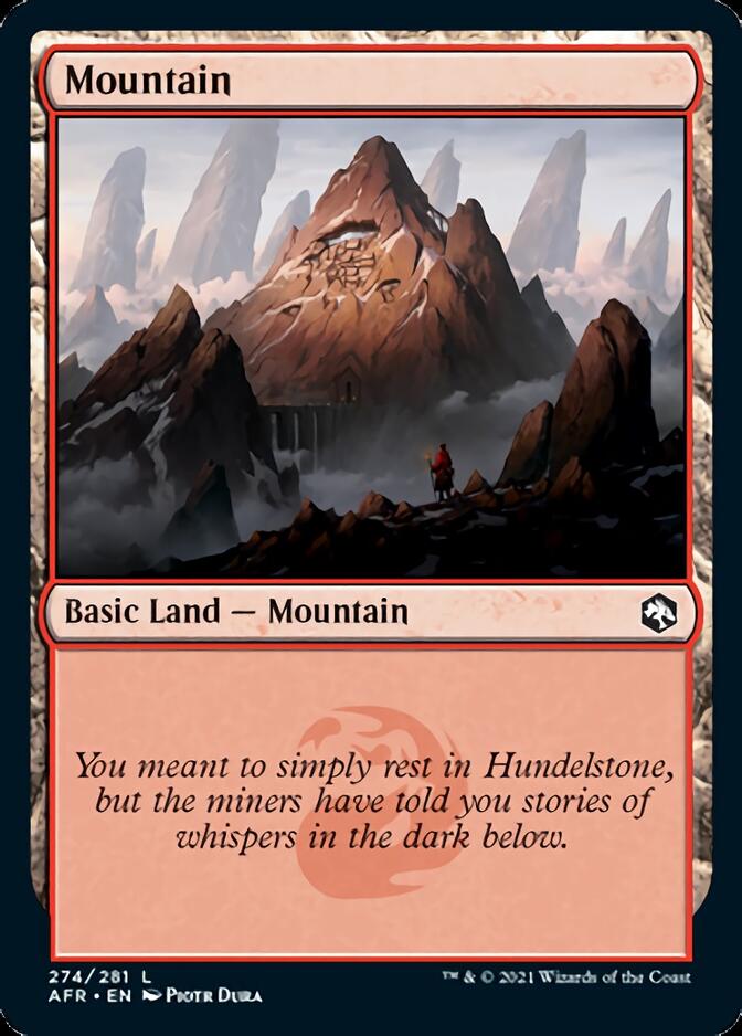 Mountain (274) [Dungeons & Dragons: Adventures in the Forgotten Realms] Magic: The Gathering