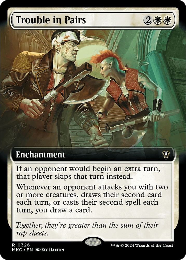 Trouble in Pairs (Extended Art) [Murders at Karlov Manor Commander] Magic: The Gathering