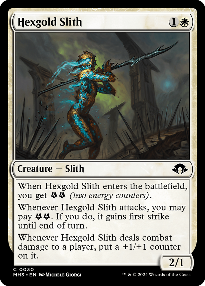 Hexgold Slith [Modern Horizons 3] Magic: The Gathering