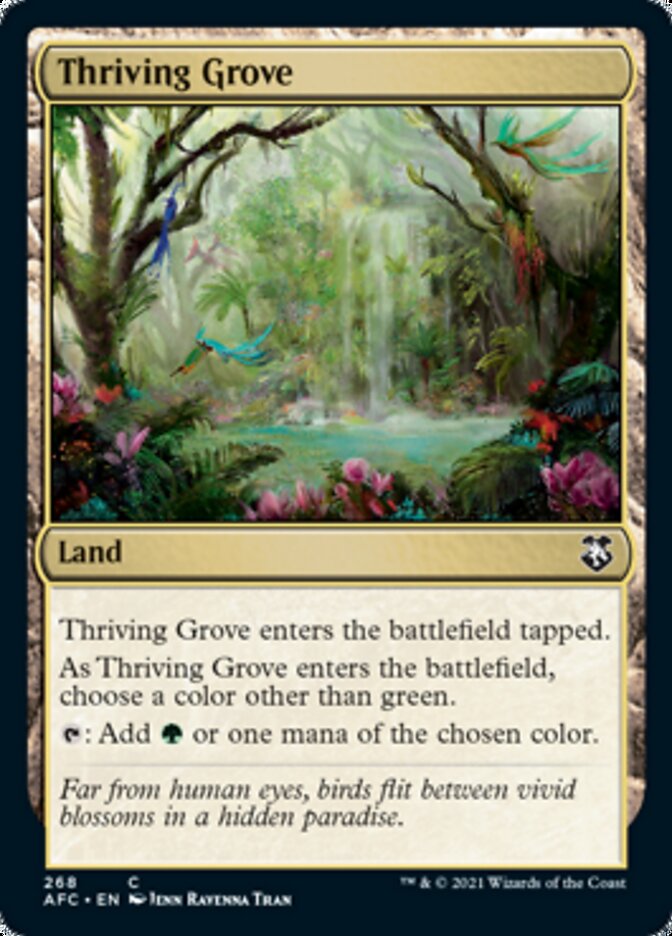 Thriving Grove [Dungeons & Dragons: Adventures in the Forgotten Realms Commander] Magic: The Gathering