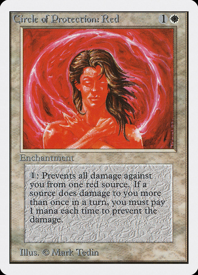 Circle of Protection: Red [Unlimited Edition] Magic: The Gathering