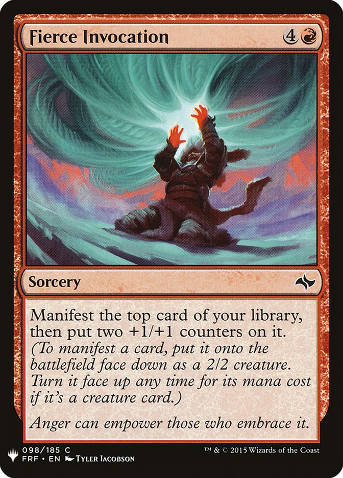 Fierce Invocation [Mystery Booster] Magic: The Gathering