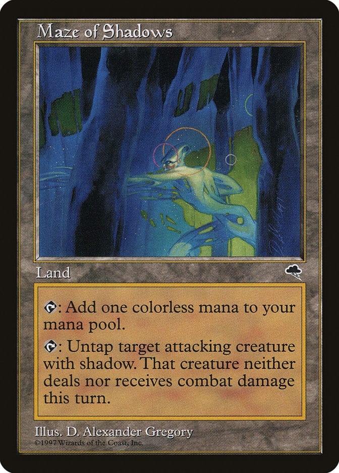 Maze of Shadows [Tempest] Magic: The Gathering