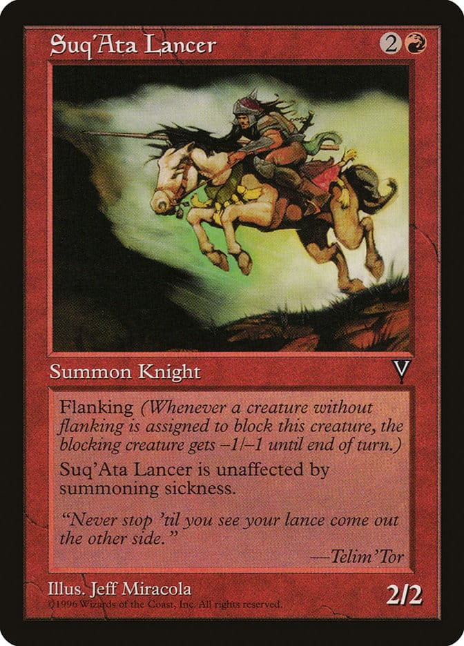 Suq'Ata Lancer [Visions] Magic: The Gathering