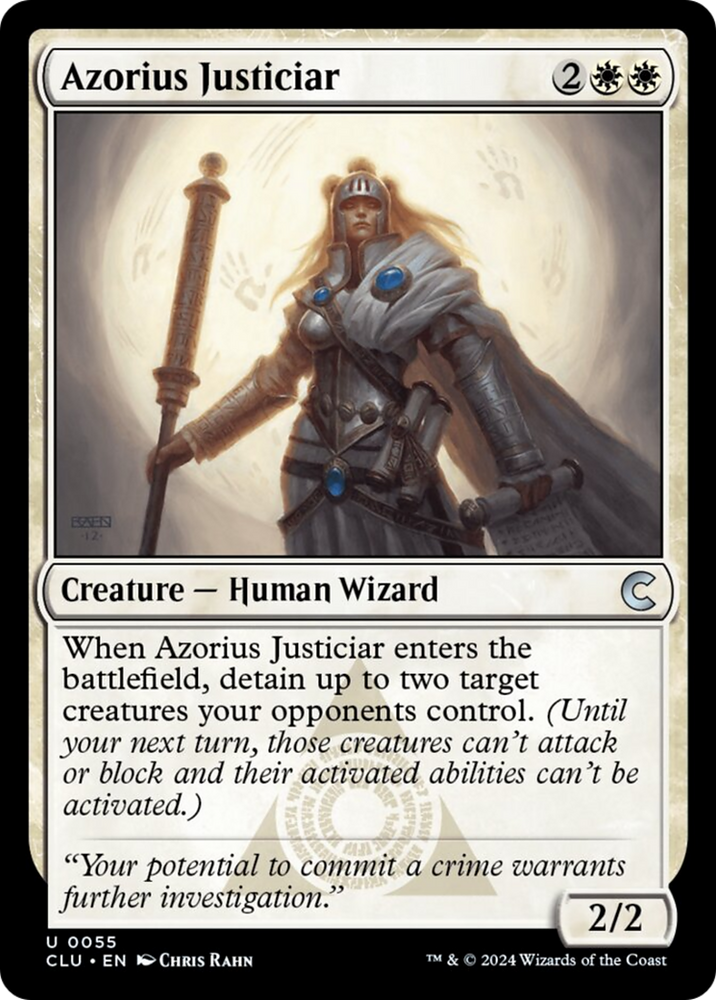 Azorius Justiciar [Ravnica: Clue Edition] Magic: The Gathering