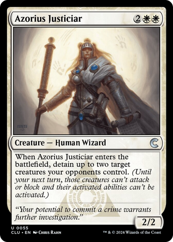 Azorius Justiciar [Ravnica: Clue Edition] Magic: The Gathering