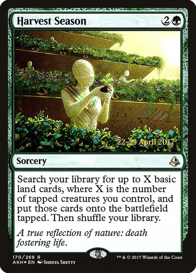 Harvest Season [Amonkhet Prerelease Promos] Magic: The Gathering