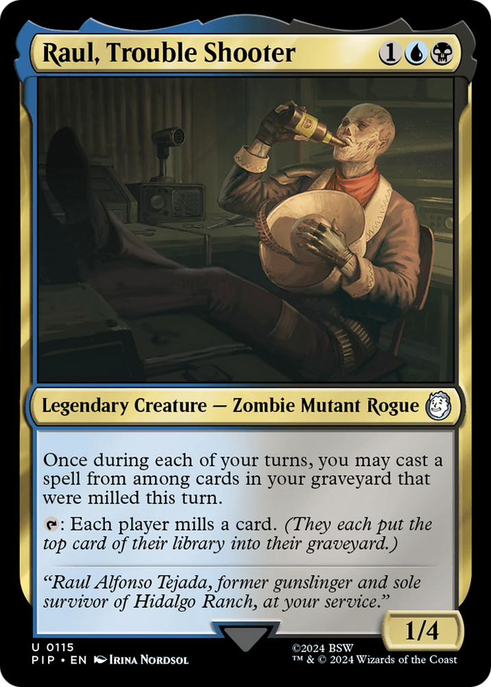 Raul, Trouble Shooter [Fallout] Magic: The Gathering