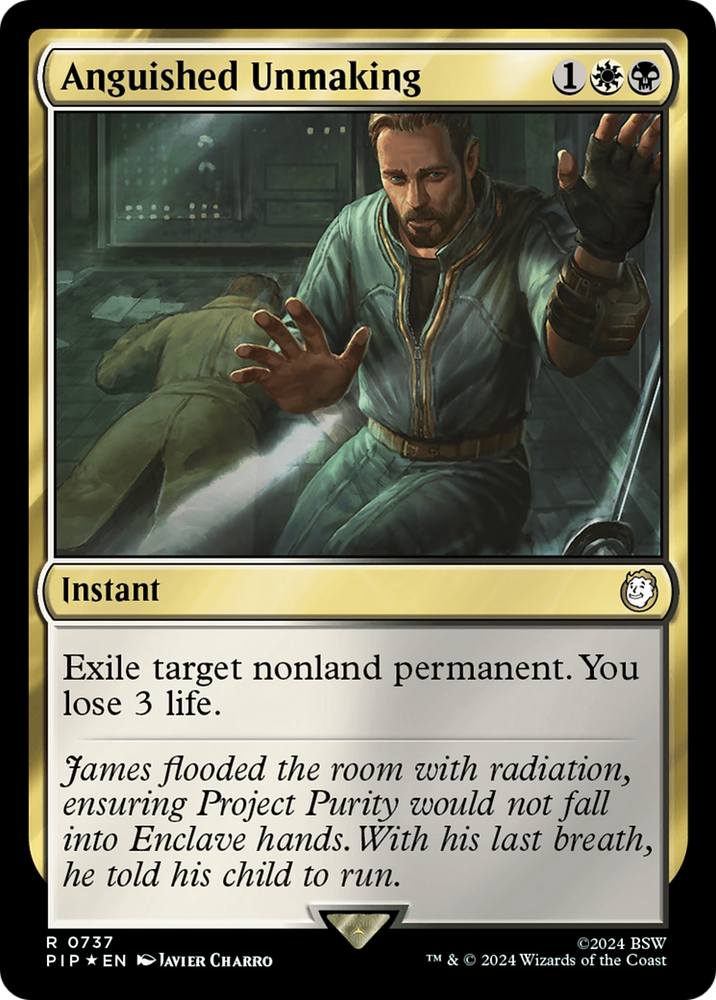 Anguished Unmaking (Surge Foil) [Fallout] Magic: The Gathering