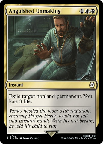 Anguished Unmaking (Surge Foil) [Fallout] Magic: The Gathering