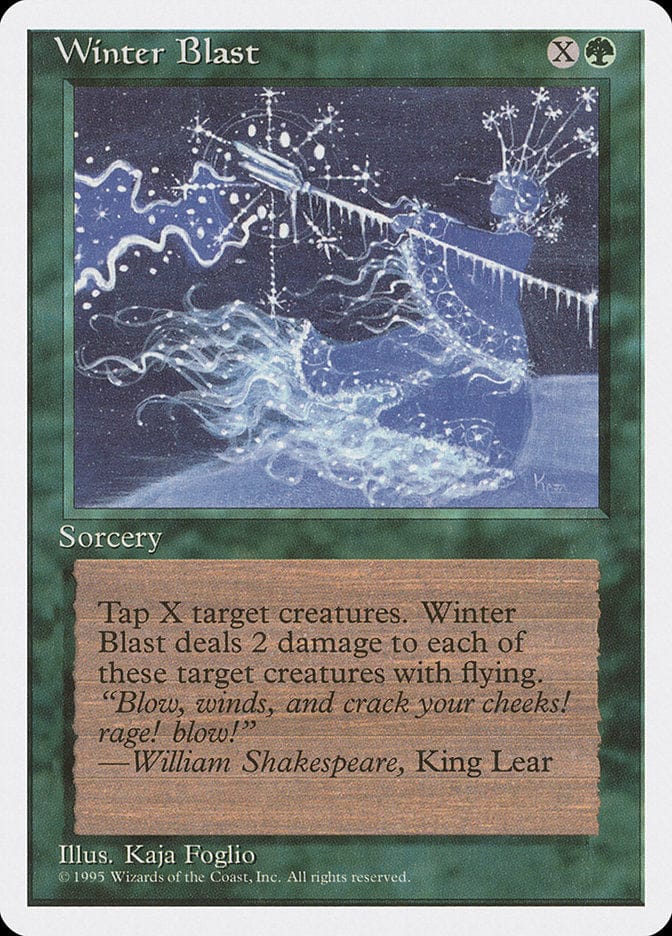 Winter Blast [Fourth Edition] Magic: The Gathering