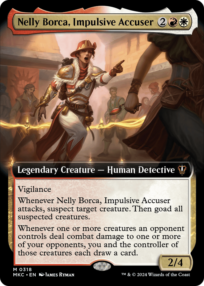 Nelly Borca, Impulsive Accuser (Extended Art) [Murders at Karlov Manor Commander] Magic: The Gathering