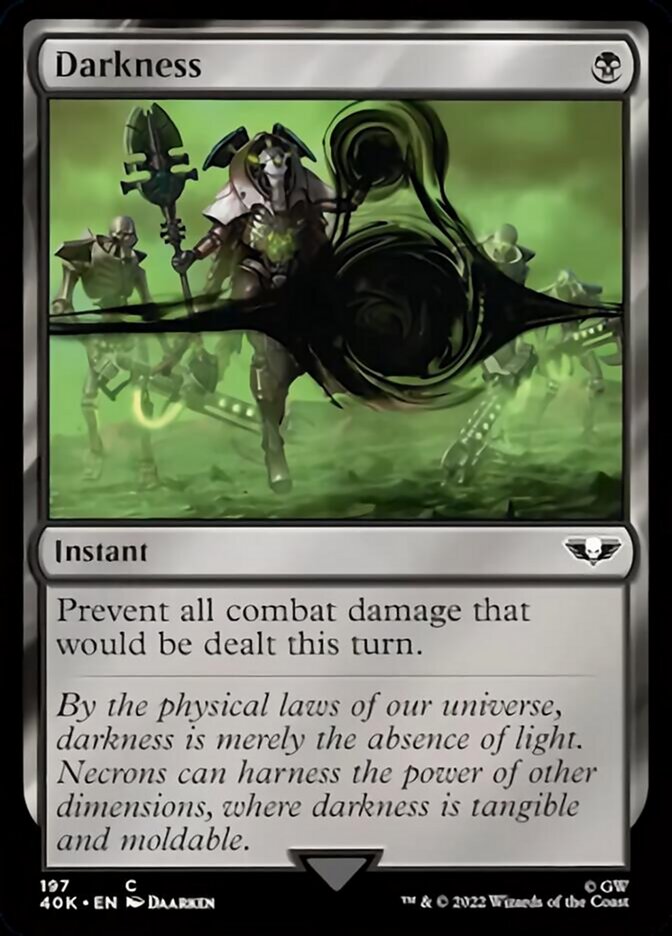 Darkness (Surge Foil) [Warhammer 40,000] Magic: The Gathering