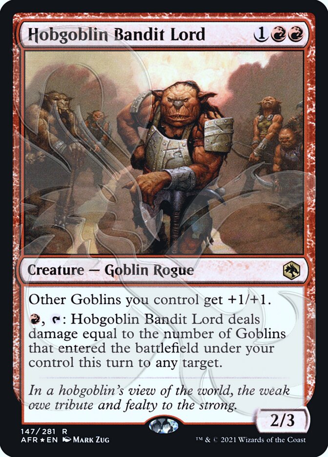 Hobgoblin Bandit Lord (Ampersand Promo) [Dungeons & Dragons: Adventures in the Forgotten Realms Promos] Magic: The Gathering