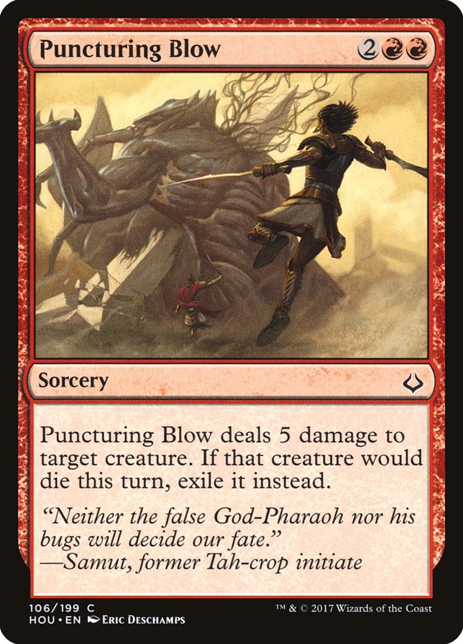 Puncturing Blow [Hour of Devastation] Magic: The Gathering