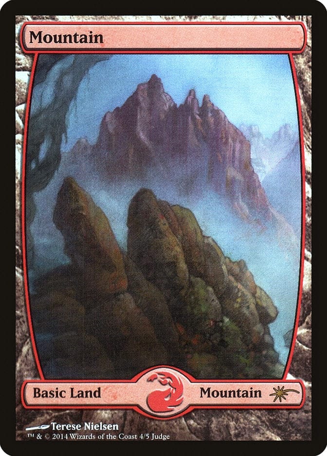 Mountain (4★) [Judge Gift Cards 2014] Magic: The Gathering