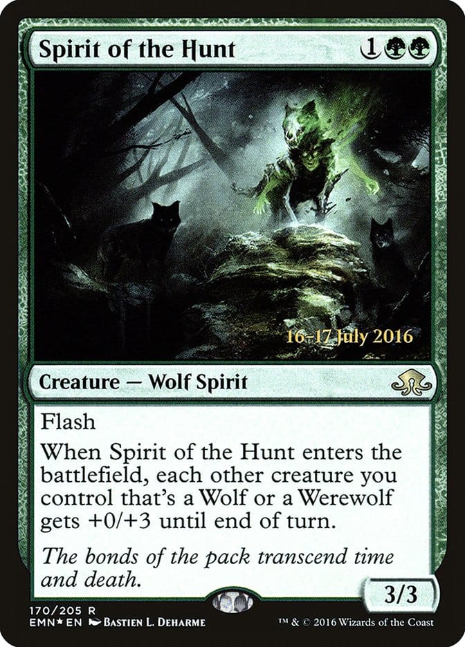 Spirit of the Hunt [Eldritch Moon Prerelease Promos] Magic: The Gathering