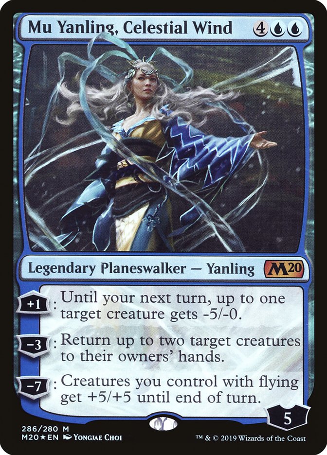 Mu Yanling, Celestial Wind [Core Set 2020] Magic: The Gathering