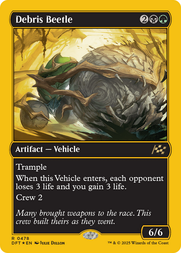 Debris Beetle (First-Place Foil) [Aetherdrift] Magic: The Gathering