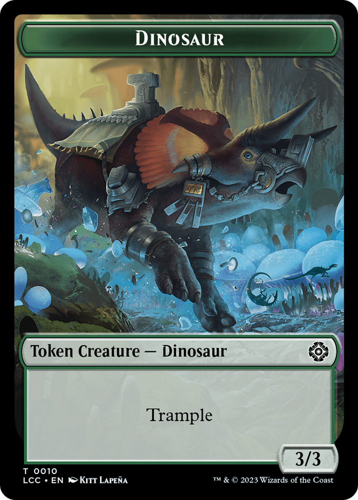 Copy // Dinosaur Double-Sided Token [The Lost Caverns of Ixalan Commander Tokens] Magic: The Gathering