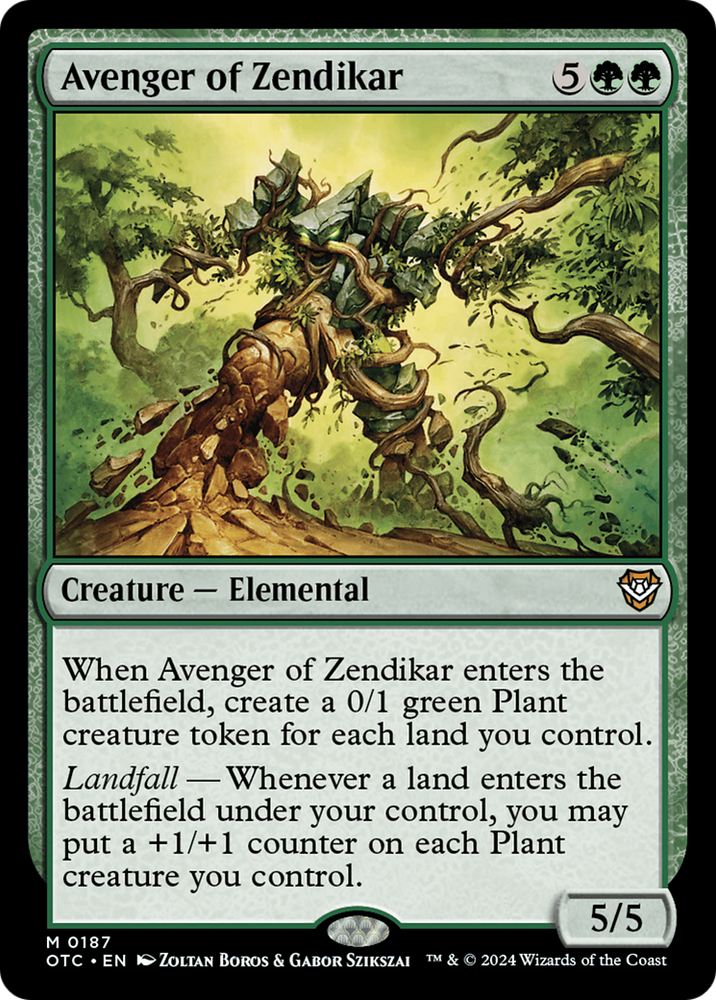 Avenger of Zendikar [Outlaws of Thunder Junction Commander] Magic: The Gathering