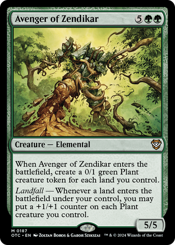 Avenger of Zendikar [Outlaws of Thunder Junction Commander] Magic: The Gathering